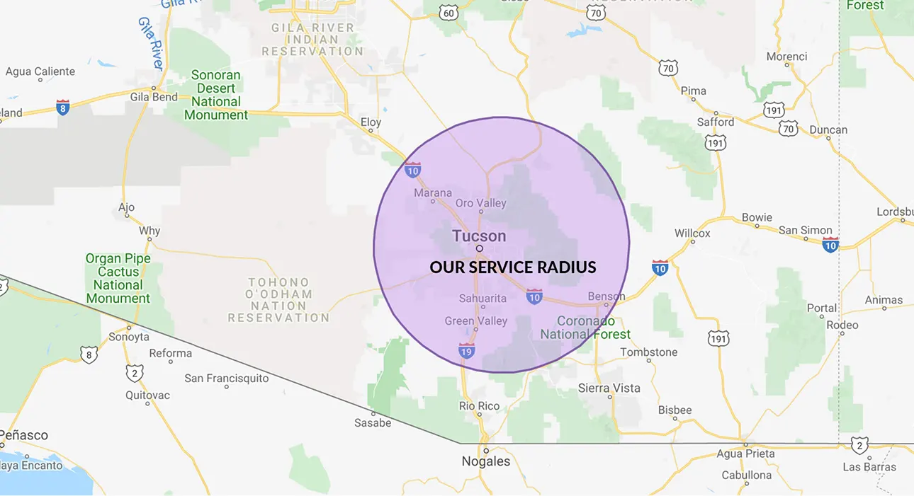 Our Service Radius