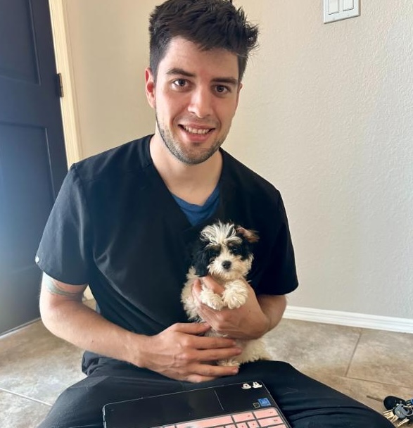 daniel with pet patient