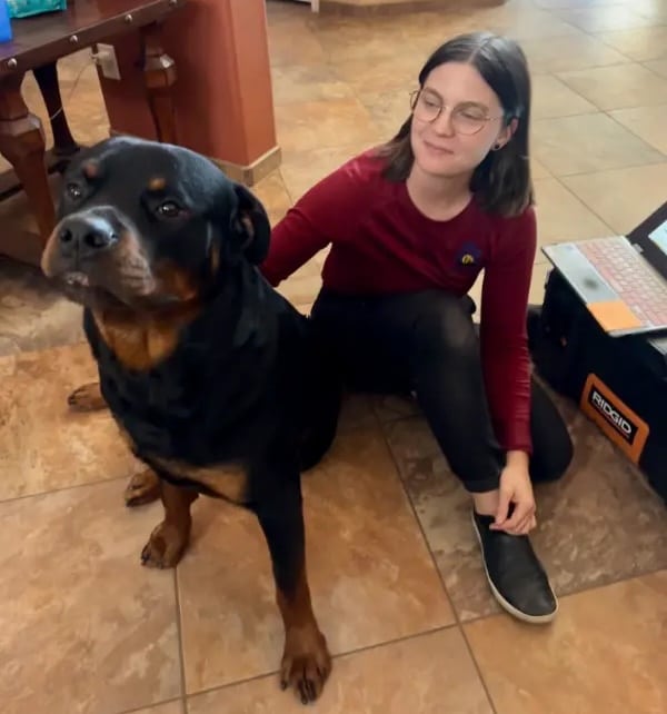 dog with girl copy
